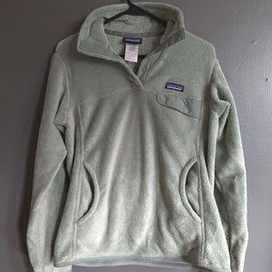 Patagonia Sage Green ReTool Snap-T Fleece Pullover